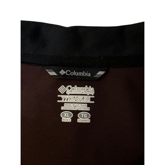 Vintage Columbia Titanium Jacket Mens XL Used Plum Black Zip Front Omni-Shade - Picture 7 of 12